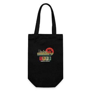 1996 Limitierte Auflage Geboren 1996 Jubiläumsgeschenk - Geschenkbeutel für Flaschen - Schwarz - Vorne