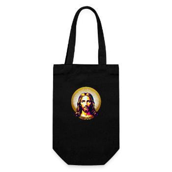 Jesus Christus - Geschenkbeutel für Flaschen - Schwarz - Vorne