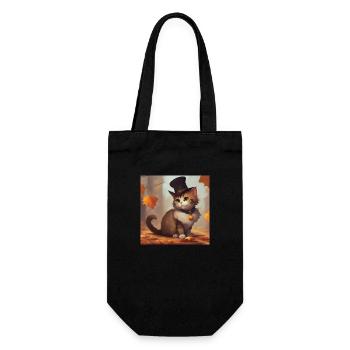Cat Thanksgiving Hat - Geschenkbeutel für Flaschen - Schwarz - Vorne