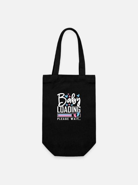 Baby Loading Please Wait - Geschenkbeutel für Flaschen - Schwarz