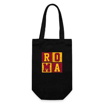Roma - Geschenkbeutel für Flaschen - Schwarz - Vorne