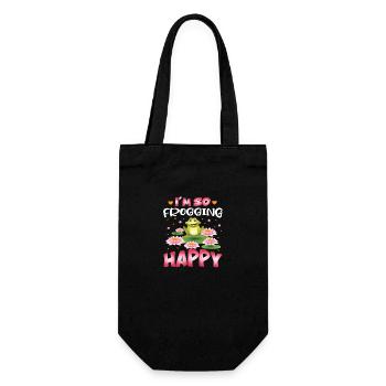 Je suis tellement heureux - Sac à bouteille - noir - Devant