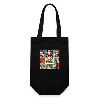 Christmas Frame - Gift Bag for Bottles - black - Front