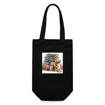 Goldie Christmas - Geschenkbeutel für Flaschen - Schwarz - Vorne