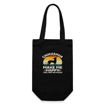 Chihuahua me rendre heureux - Sac à bouteille - noir - Devant