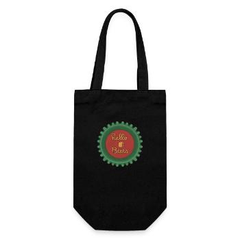 Hello Beers - Gift Bag for Bottles - black - Front