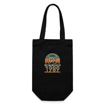 1989 - Geschenkbeutel für Flaschen - Schwarz - Vorne