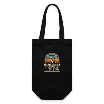 1974 - Geschenkbeutel für Flaschen - Schwarz - Vorne