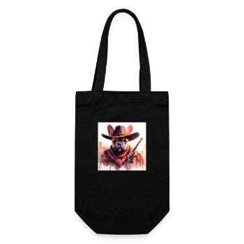 Bully West - Gift Bag for Bottles - black - Front