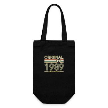 1989 - Geschenkbeutel für Flaschen - Schwarz - Vorne