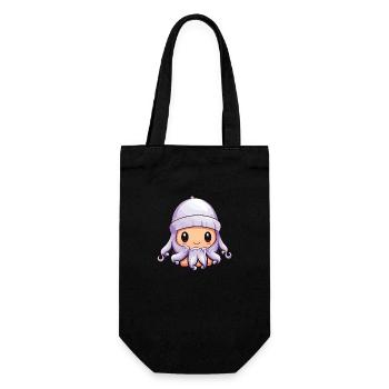 Octopus Bande dessinée de poulpe d’hiver - Sac à bouteille - noir - Devant