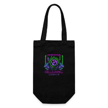 Future Retro Japan Scifi - Gift Bag for Bottles - black - Front