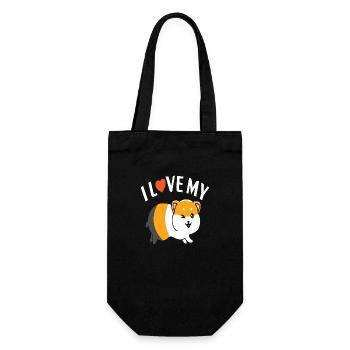 J’adore mon hamster - Sac à bouteille - noir - Devant