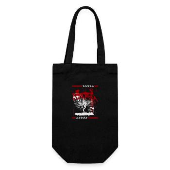 Tattoo Tattoo-Style Shirt Uhr - Geschenkbeutel für Flaschen - Schwarz - Vorne