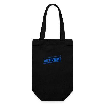 ich wurde aktiviert - Geschenkbeutel für Flaschen - Schwarz - Vorne