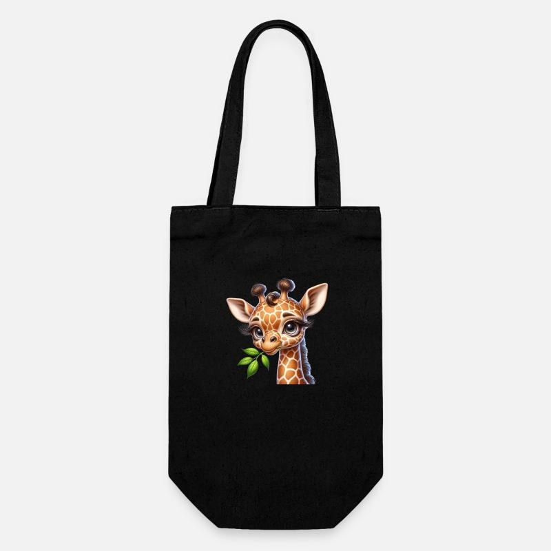 Bébé Girafe - Sac à bouteille - noir
