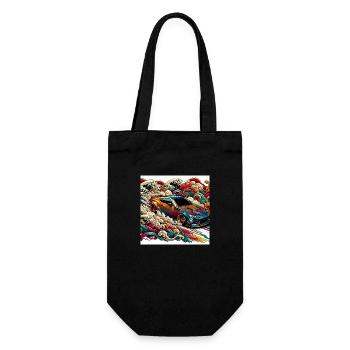 GT86 BRZ JDM Drift Car - Gift Bag for Bottles - black - Front