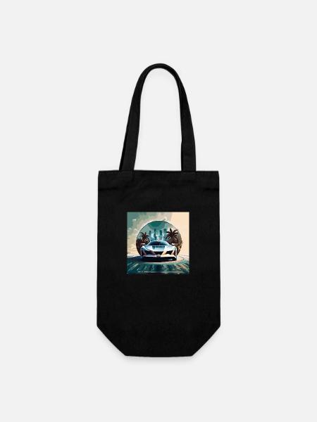 Miami Portal Escape (Miami Collection) - Geschenkbeutel für Flaschen - Schwarz