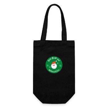 Kein Bock auf Weihnachten - Geschenkbeutel für Flaschen - Schwarz - Vorne
