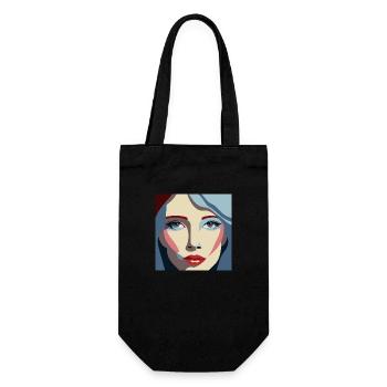 Women / Feminin / Art - Geschenkbeutel für Flaschen - Schwarz - Vorne