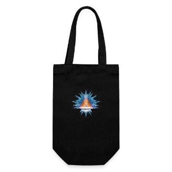Yoga Spiritualität Freiheit und Entspannung - Geschenkbeutel für Flaschen - Schwarz - Vorne