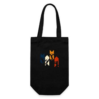 Saxophone rétro vintage - idée cadeau saxophone - Sac à bouteille - noir - Devant