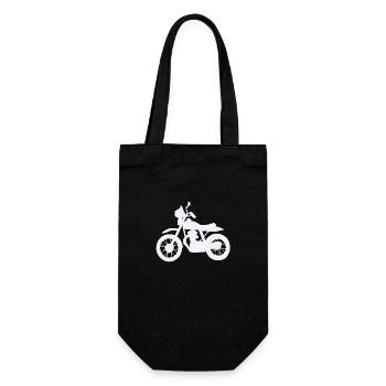 Motorcycle Fan Motorcycle Motorcross Motorcyclist - Gift Bag for Bottles - black - Front