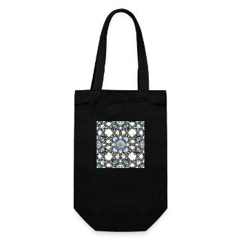 6 Original - Geschenkbeutel für Flaschen - Schwarz - Vorne