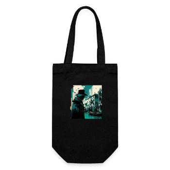 Venice - Gift Bag for Bottles - black - Front