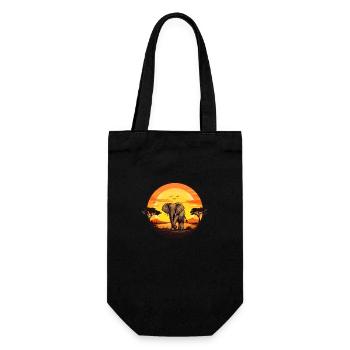 Soleil africain - Sac à bouteille - noir - Devant