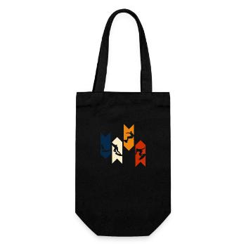 Vintage Retro Surf - Surf Gift Idea - Gift Bag for Bottles - black - Front