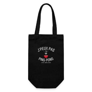 J'Peux Pas J'Ai Ping-Pong - Sac à bouteille - noir - Devant