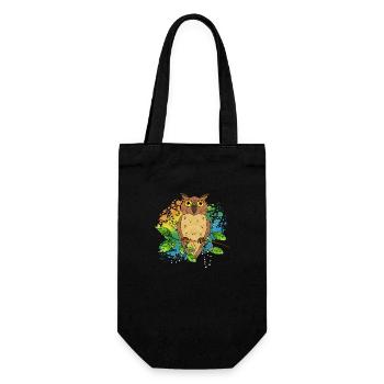 Bird - Gift Bag for Bottles - black - Front