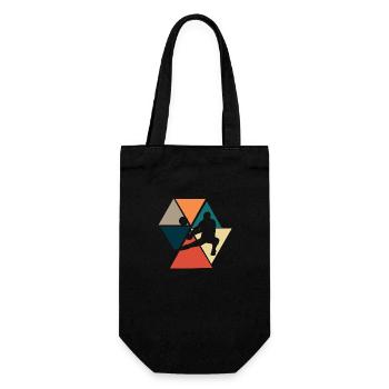 Vintage Retro Volleyball Gift Idea Volleyball - Gift Bag for Bottles - black - Front