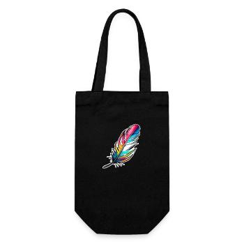 Plume/plume d'écriture/plume d'oiseau/plume de duvet - Sac à bouteille - noir - Devant