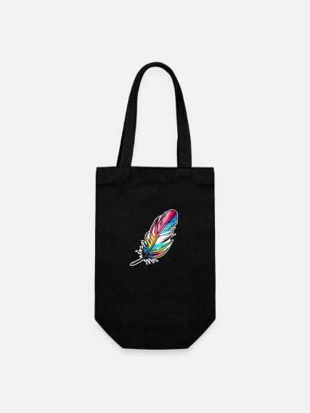 Plume/plume d'écriture/plume d'oiseau/plume de duvet - Sac à bouteille - noir