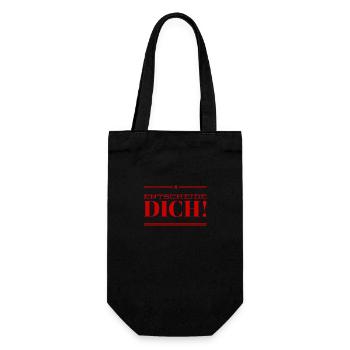du hast die Wahl - Geschenkbeutel für Flaschen - Schwarz - Vorne