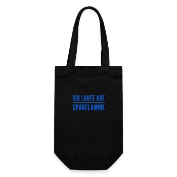 ich mache nicht mehr als nötig - Geschenkbeutel für Flaschen - Schwarz - Vorne