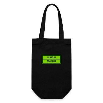 ich bin ein Faultier - Geschenkbeutel für Flaschen - Schwarz - Vorne