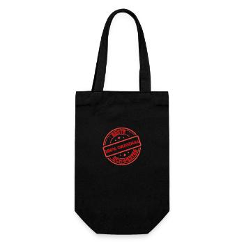 Beste Schwester - Geschenkbeutel für Flaschen - Schwarz - Vorne
