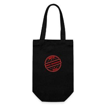Beste Oma - Geschenkbeutel für Flaschen - Schwarz - Vorne