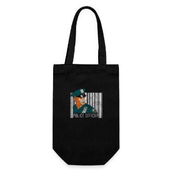 Policeman Blue Light Crime Scene Chase - Gift Bag for Bottles - black - Front