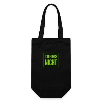 ich habe Flugangst - Geschenkbeutel für Flaschen - Schwarz - Vorne