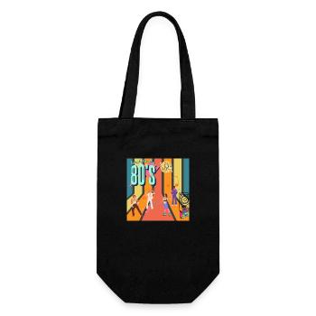 Retro Roller Groove - Gift Bag for Bottles - black - Front