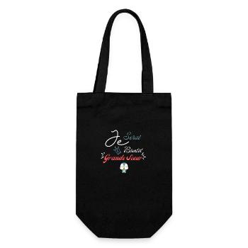 Je serai bientôt grande sœur-annonce grossesse - Sac à bouteille - noir - Devant
