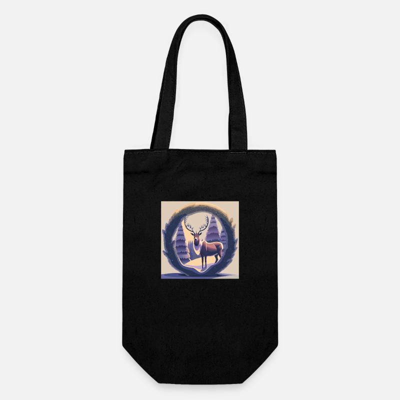 Couronne de renne - Sac à bouteille - noir