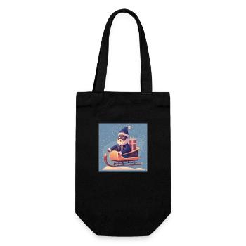 Traîneau du Père Noël - Sac à bouteille - noir - Devant