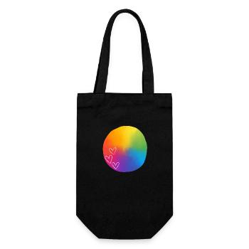 Rempli de cœur - Sac à bouteille - noir - Devant