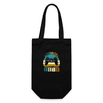 legendär seit 2019 konsole gamer 2019 - Geschenkbeutel für Flaschen - Schwarz - Vorne