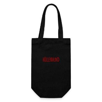so sieht ein Höllenhund aus - Geschenkbeutel für Flaschen - Schwarz - Vorne